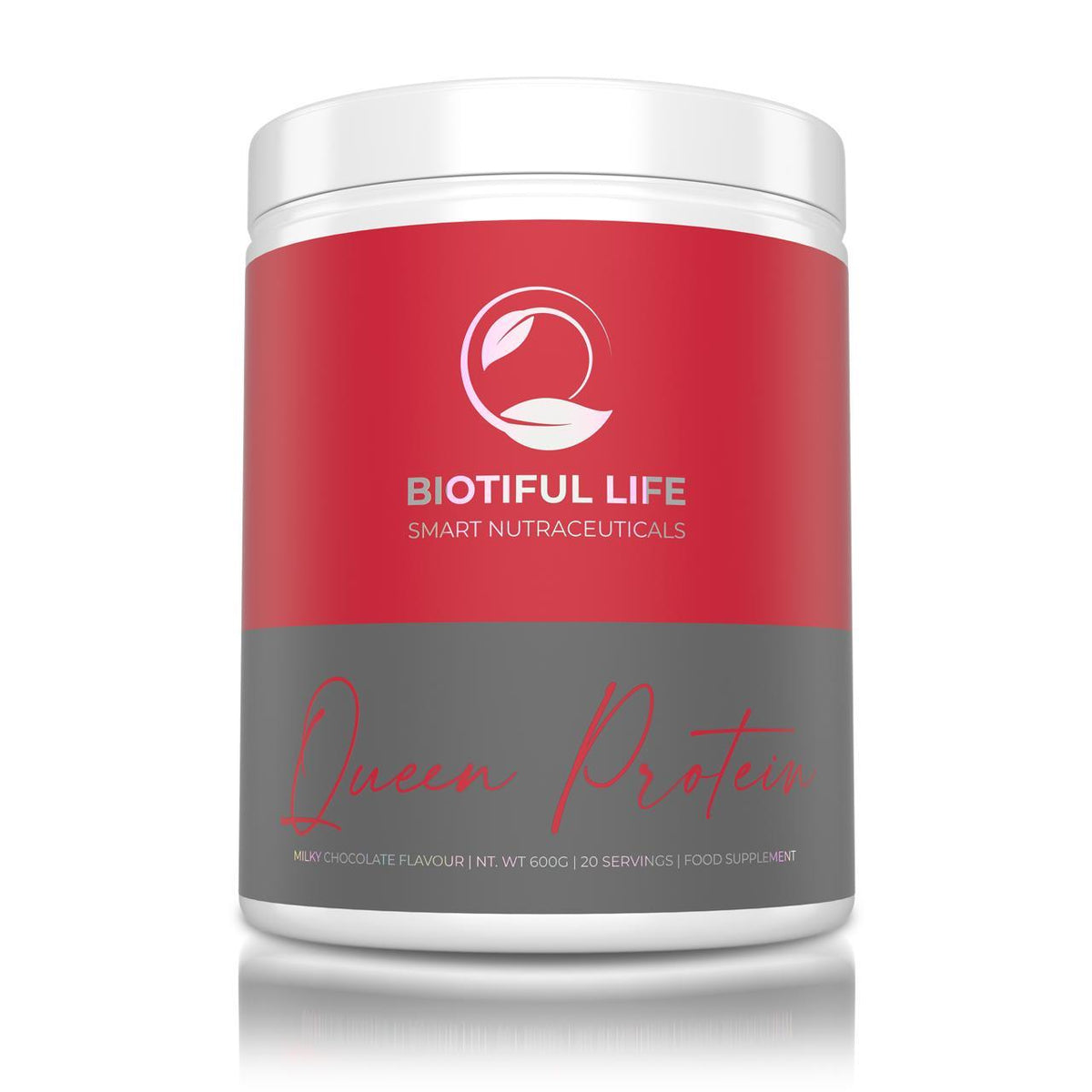Queen Protein, 600 g – ciocolată cu lapte – Biotiful life