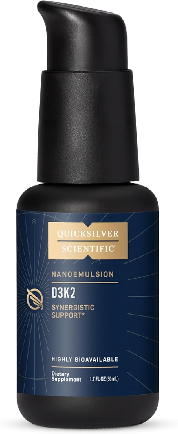 D3K2, 50 ml, Vitamina D3K2 lipozomală, Quicksilver Scientific