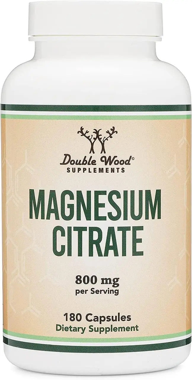 Magnesium Citrate, 180 caps, Citrat de magneziu, Double Wood