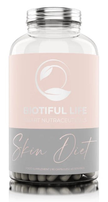 Skin Diet, 90 capsules, Complex nutraceutic pentru piele, Biotiful Life