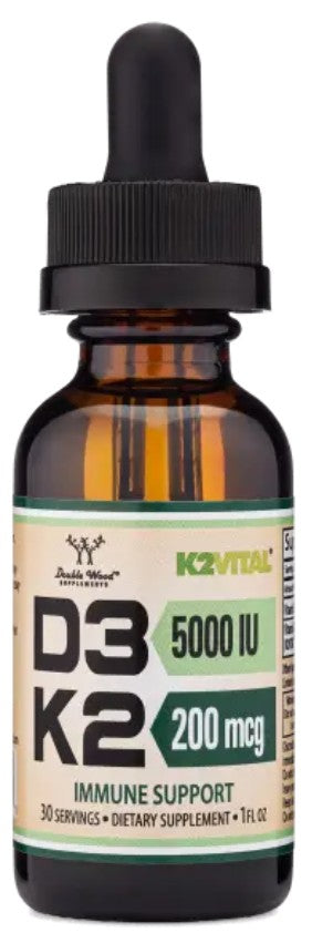 Vitamin D3 + K2, 30 ml, Vitamina D3 + K2, Double Wood