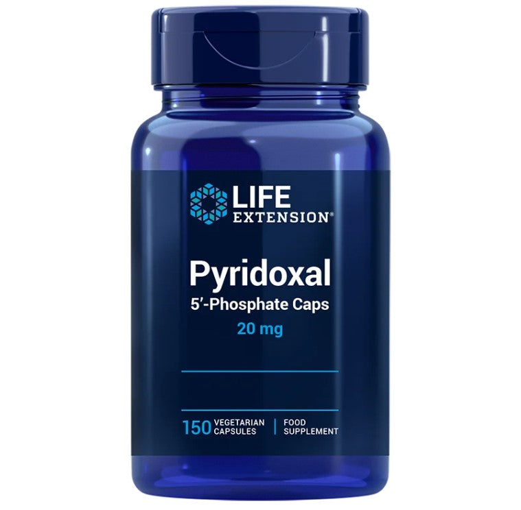 Pyridoxal 5'-Phosphate, 150 capsule, Vitamina B6 activă, Life Extension, EU