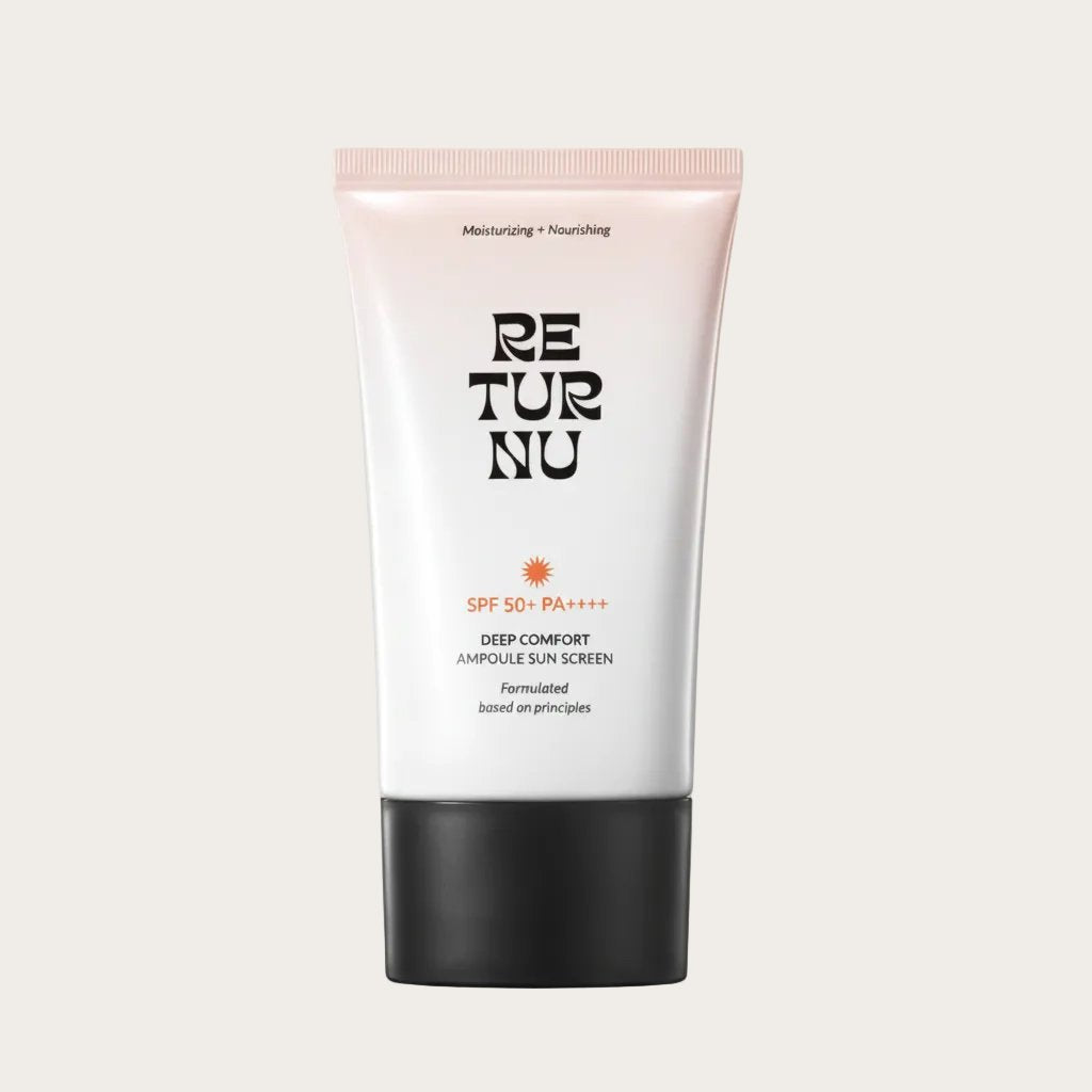 Deep Comfort Ampoule Sun Screen SPF 50+ PA++++, 50 ml, Protecție solară hidratantă cu ceramide vegane, Returnu