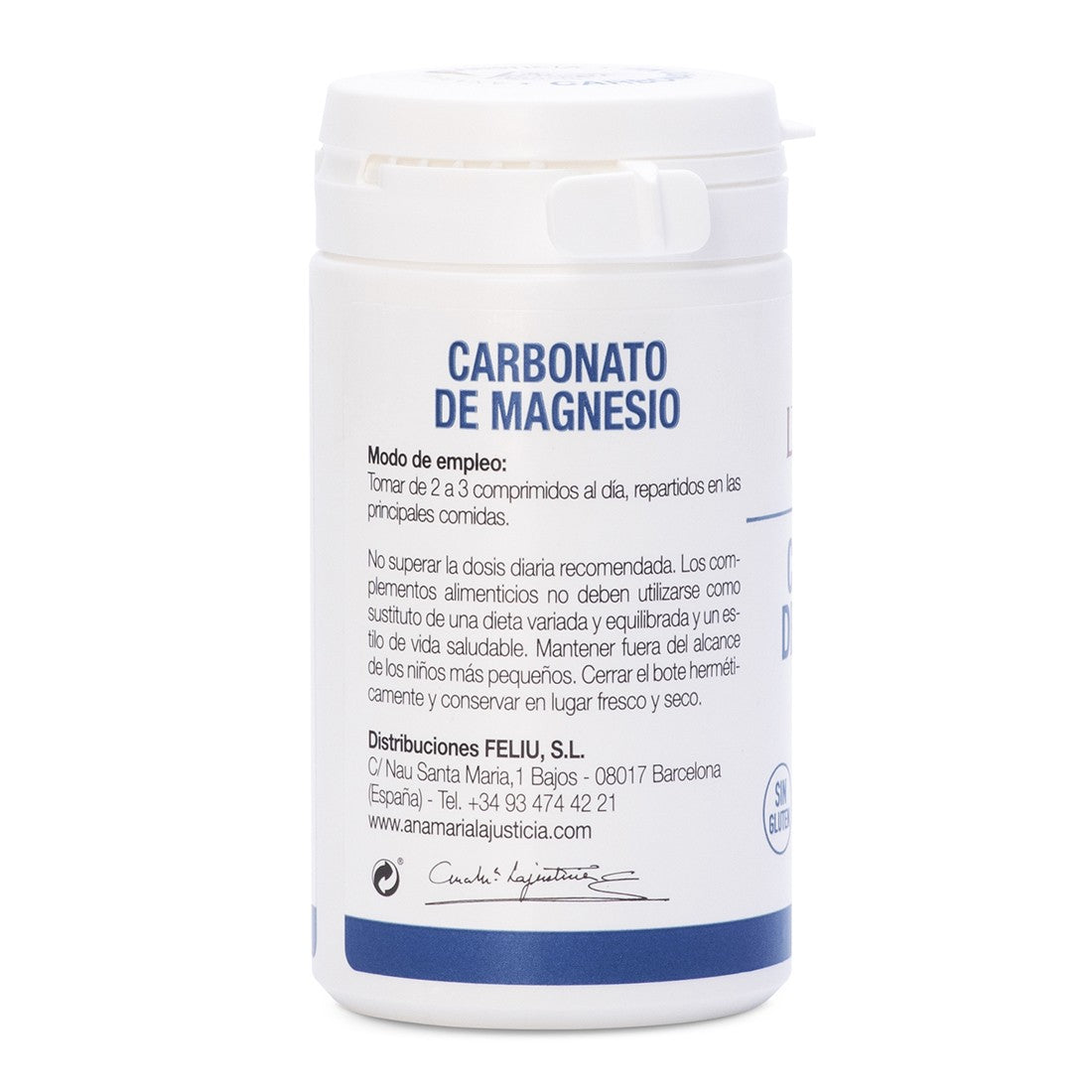 Magnesium Carbonate, 75 comprimate, Carbonat de magneziu, Ana Maria Lajusticia