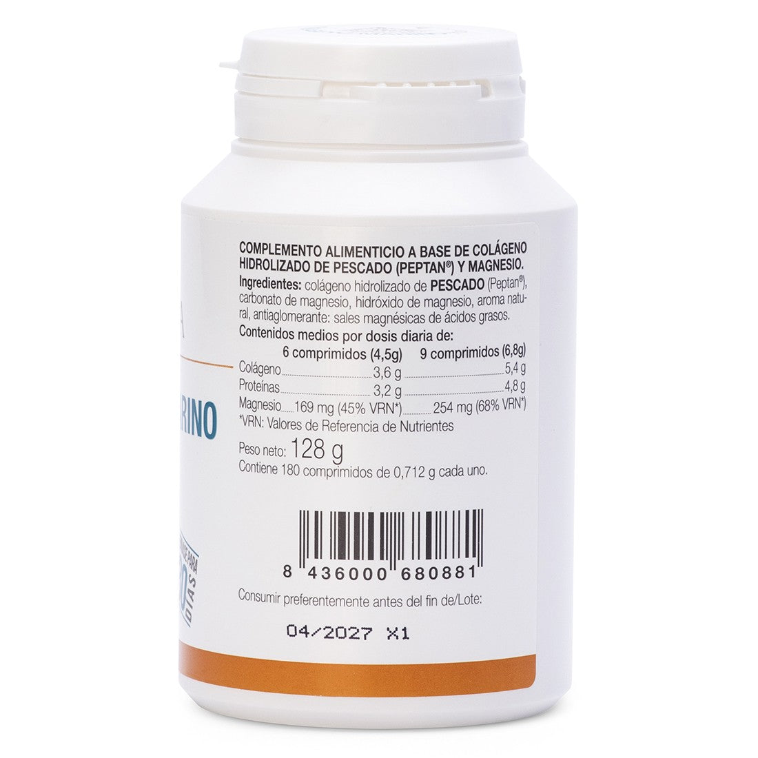 Marine Collagen with Magnesium, lemon flavor, 180 comprimate, Colagen marin cu magneziu, Ana Maria Lajusticia