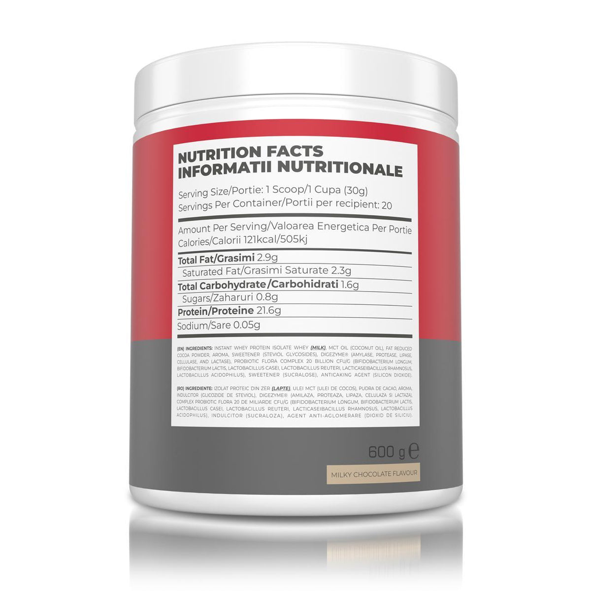 Queen Protein, 600 g, Protein pentru femei aromă ciocolată cu lapte, Biotiful Life
