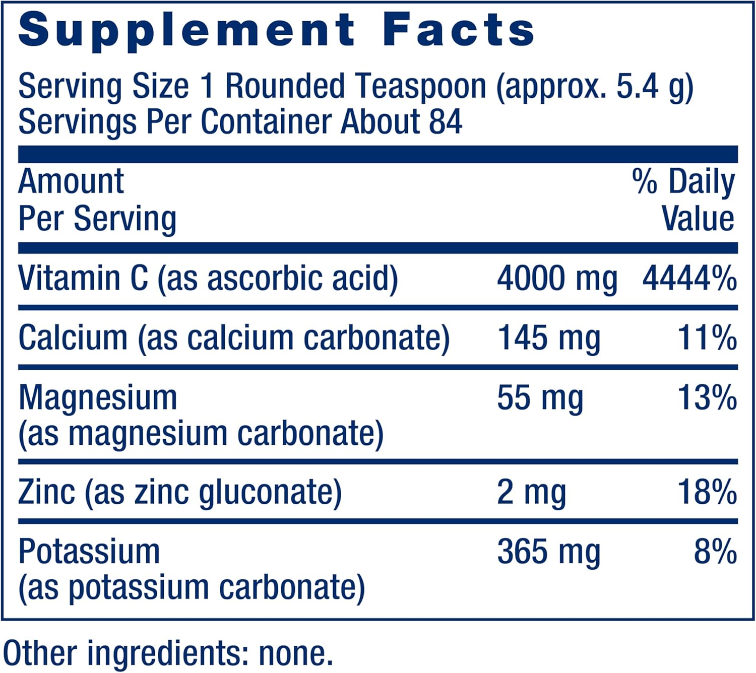 Buffered Vitamin C Powder, 454 g, Vitamina C tamponată pulbere, Life Extension