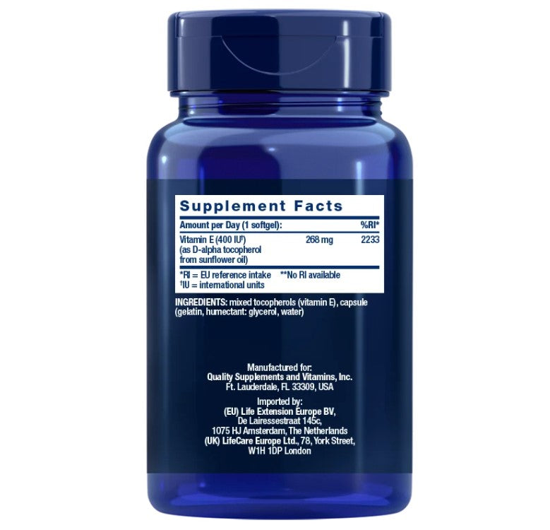 Super Vitamin E, 90 softgels, Super Vitamina E, Life Extension