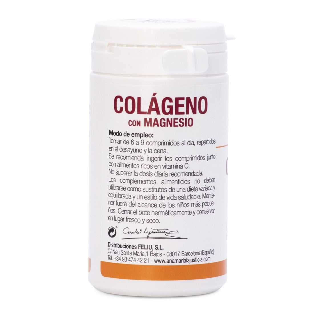 Collagen with Magnesium, 75 comprimate, Colagen cu magneziu, Ana Maria Lajusticia