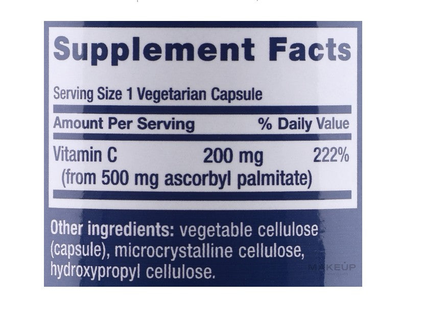 Ascorbyl Palmitate, 500 mg, 100 capsule, Palmitat de ascorbil, Life Extension