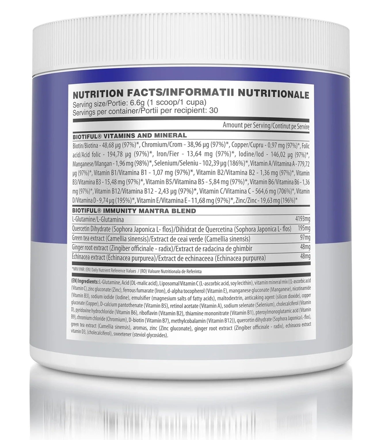 Immunity Mantra, 200 g, Complex de vitamine și minerale pentru susținerea imunității, Biotiful Life