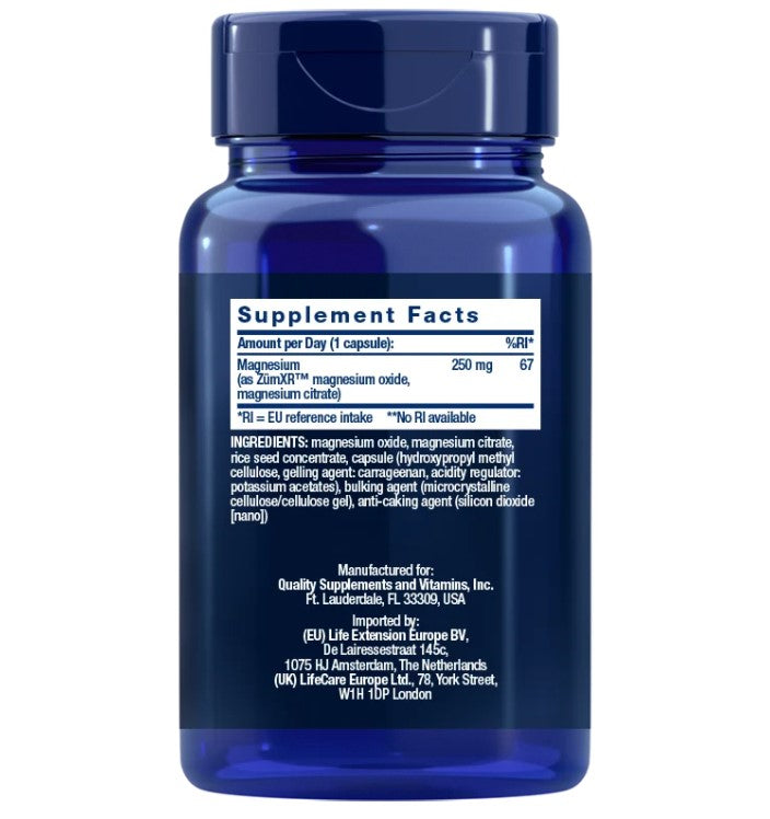 Magnesium Extend-Release, 60 capsule, Magneziu cu eliberare prelungită, Life Extension EU