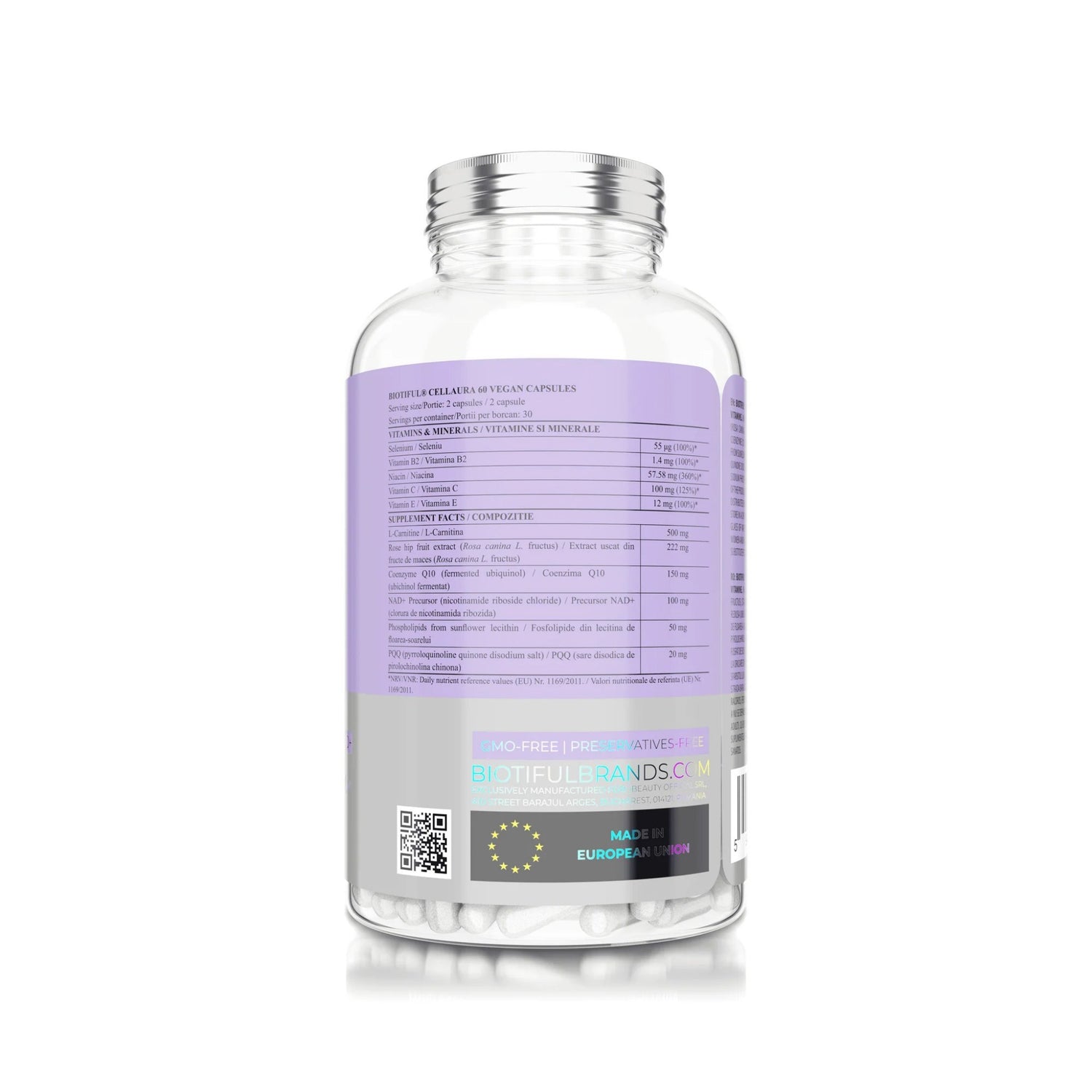 Cell Aura, 60 capsule, Suport pentru energie și vitalitate la nivel celular, Biotiful Life