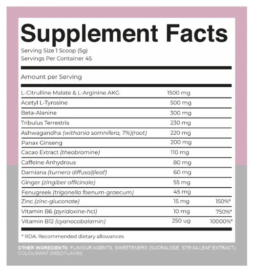 Libido Diet, 225 g, Nutraceutic pentru libido cu ashwaganda si ginseng, Biotiful Life