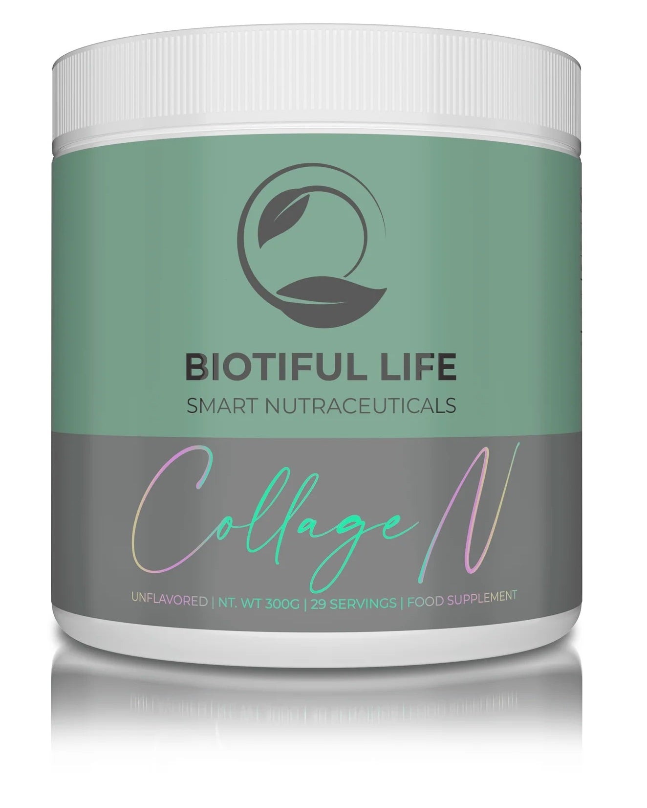 CollageN, 300 g, Nutriceutic cu peptide de colagen fără aromă, Biotiful Life