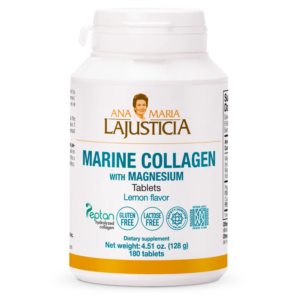 Marine Collagen with Magnesium, lemon flavor, 180 comprimate, Colagen marin cu magneziu, Ana Maria Lajusticia