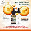 Vitamin D3 + K2, 30 ml, Vitamina D3 + K2, Double Wood, изображение 4