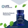 BioActive Folate & Vitamin B12, 90 capsule, Folat (5-MTHF) și vitamina B12 (metilcobalamină), Life Extension, изображение 4