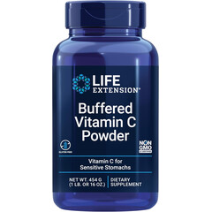Buffered Vitamin C Powder, 454 g, Vitamina C tamponată pulbere, Life Extension