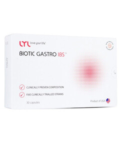 Biotic Gastro IBS, 30 capsule, Probiotice țintite pentru sindromul de colon iritabil, LYL
