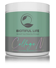 CollageN, 300 g, Nutriceutic cu peptide de colagen fără aromă, Biotiful Life