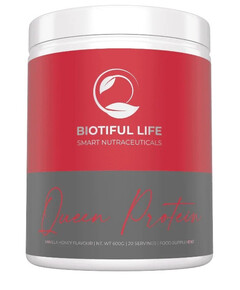 Queen Protein, 600 g, Protein pentru femei aromă vanilie-miere, Biotiful Life