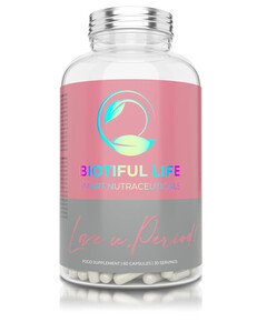 Love, U Period, 60 capsules, Suport pentru perioada premenstruală și menstruală, Biotiful Life