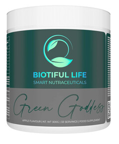 Green Goddess, 300 g, Superfood cu extracte din plante verzi, Biotiful Life
