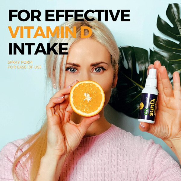 Vitamin D Oral Spray,  2000 UI 25 ml, Vitamina D Spray oral, LYL, изображение 3