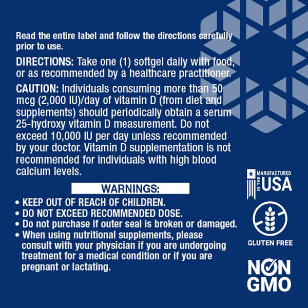 Vitamin D3, 25 mcg 1000 IU, 90 softgels, Vitamina D3, Life Extension USA, изображение 3