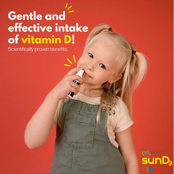 Vitamin D Oral Spray For Children, 600 UI 25 ml, Vitamina D Spray oral pentru copii, LYL, изображение 2