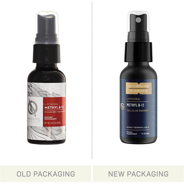 Liposomal Methyl B12, 30 ml, Metil B12 lipozomal spray, Quicksilver Scientific, изображение 3
