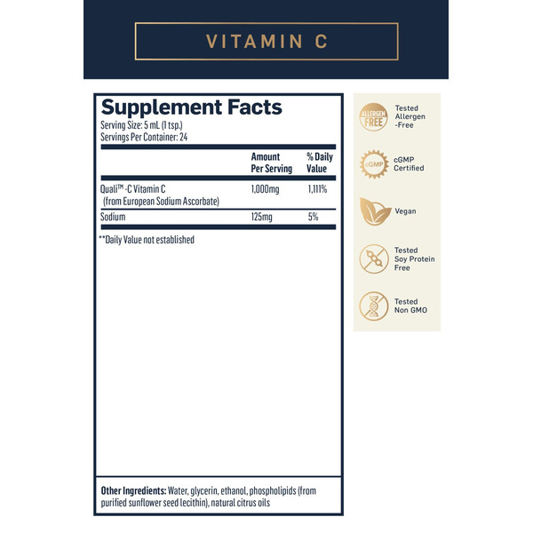 Liposomal Vitamin C, 120 ml, Vitamina C lipozomală, Quicksilver Scientific, изображение 2