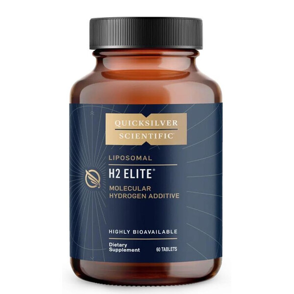 H2 Elite Molecular Hydrogen Water, 60 tablete, Apă cu hidrogen molecular, Quicksilver Scientific