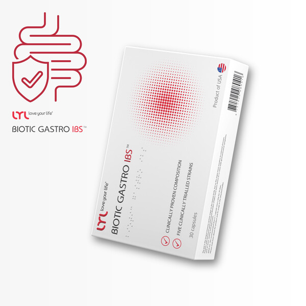 Biotic Gastro IBS, 30 capsule, Probiotice țintite pentru sindromul de colon iritabil, LYL, изображение 4