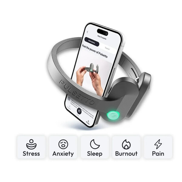 Pulsetto Lite Natural Vagus Nerve Stimulator,  Stimulator Vagus impotriva stresului și anxietatii, изображение 9