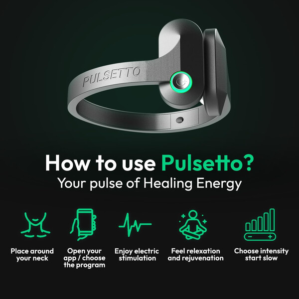 Pulsetto Lite Natural Vagus Nerve Stimulator,  Stimulator Vagus impotriva stresului și anxietatii, изображение 2