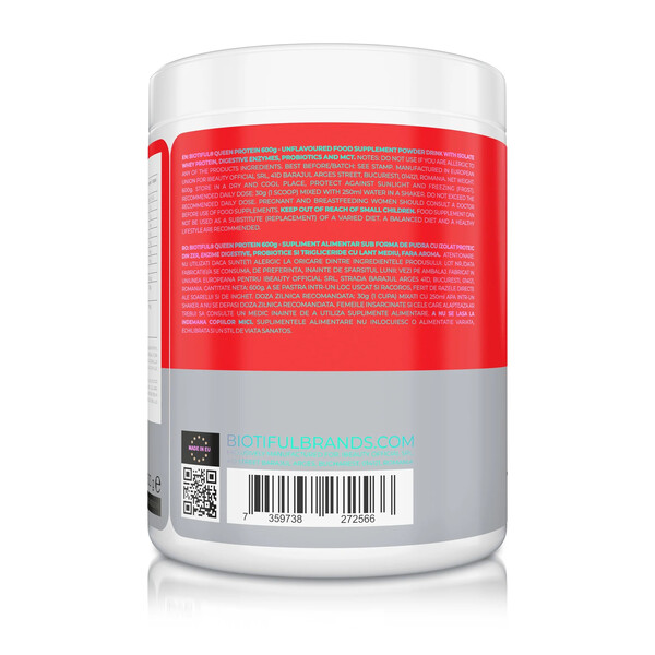 Queen Protein, 600 g, Protein pentru femei fără aromă, Biotiful Life, изображение 3