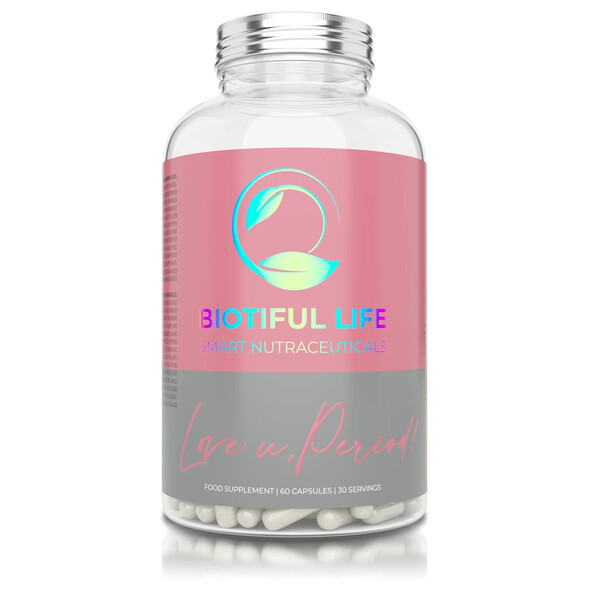 Love, U Period, 60 capsules, Suport pentru perioada premenstruală și menstruală, Biotiful Life