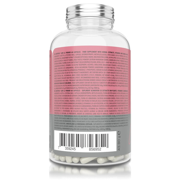 Love, U Period, 60 capsules, Suport pentru perioada premenstruală și menstruală, Biotiful Life, изображение 3