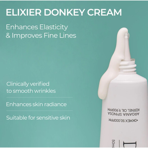 Elixier Donkey Cream, 50 ml, Cremă nutritivă Elixier Donkey Cream, Dear Ohneul, изображение 2
