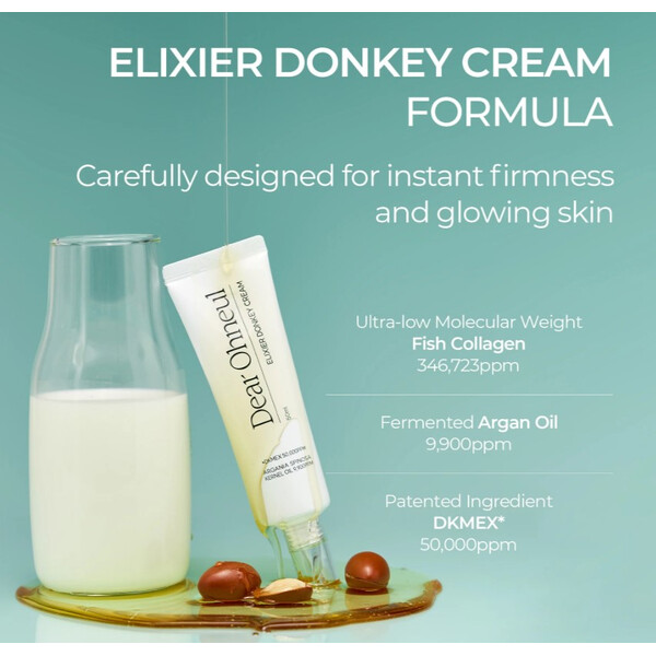 Elixier Donkey Cream, 50 ml, Cremă nutritivă Elixier Donkey Cream, Dear Ohneul, изображение 3
