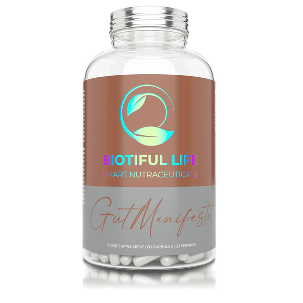 Gut Manifesto, 60 capsules, Probiotice cu 6 tulpini + MCT, Biotiful Life