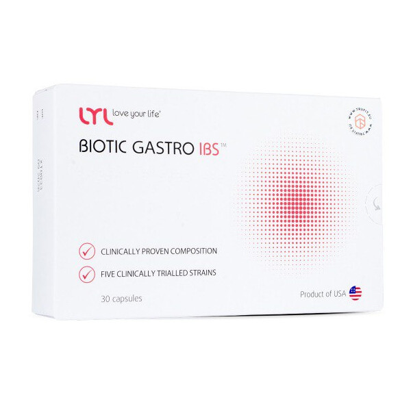 Biotic Gastro IBS, 30 capsule, Probiotice țintite pentru sindromul de colon iritabil, LYL  termen de valabilitate 09.2026