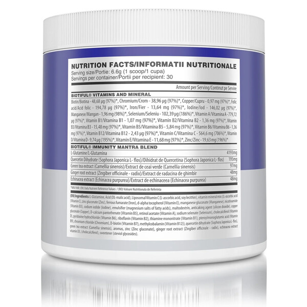 Immunity Mantra, 200 g, Complex de vitamine și minerale pentru susținerea imunității, Biotiful Life, изображение 2
