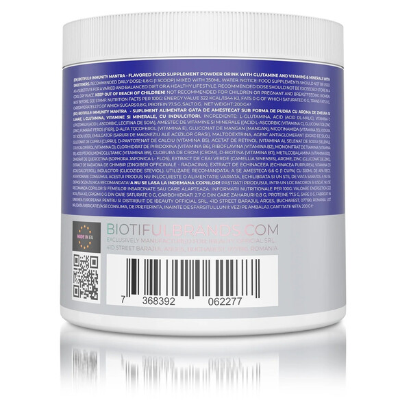 Immunity Mantra, 200 g, Complex de vitamine și minerale pentru susținerea imunității, Biotiful Life, изображение 3