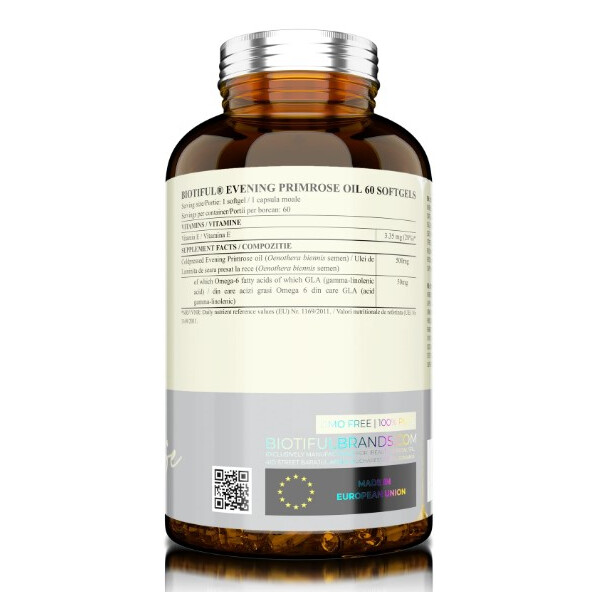 Primrose, 60 capsule, Complex antiinflamator cu ulei din primula de seara, Biotiful Life, изображение 3