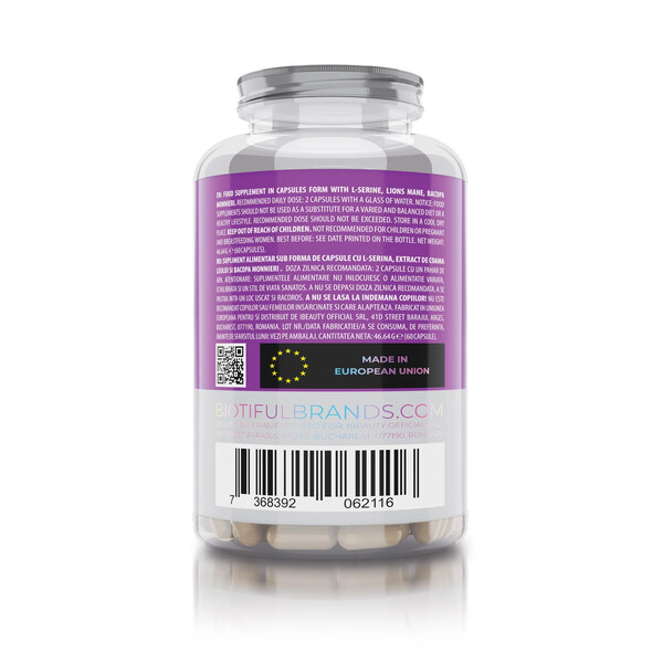 Brain Spa, 60 capsules, Nutriceutice pentru sănătatea creierului, Biotiful Life, изображение 3