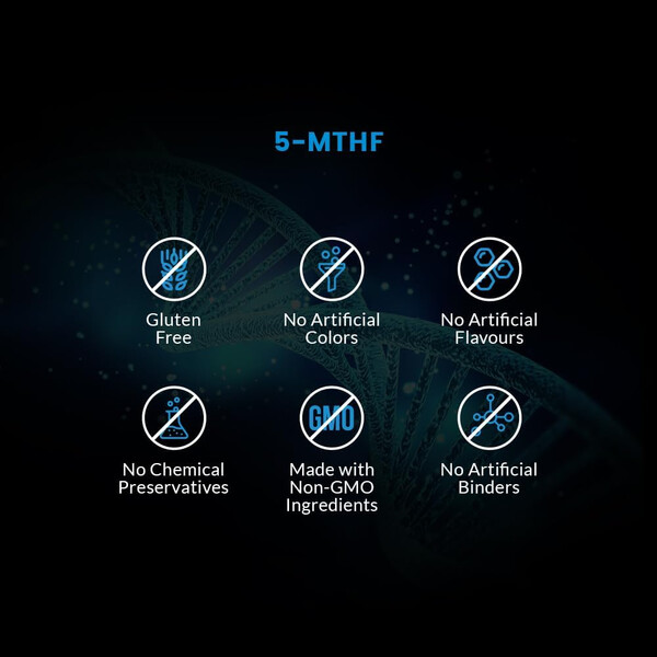MTHF, 1 mg, 120 capsules, Metilfolat vitamina B9, Intelligent Labs, изображение 6