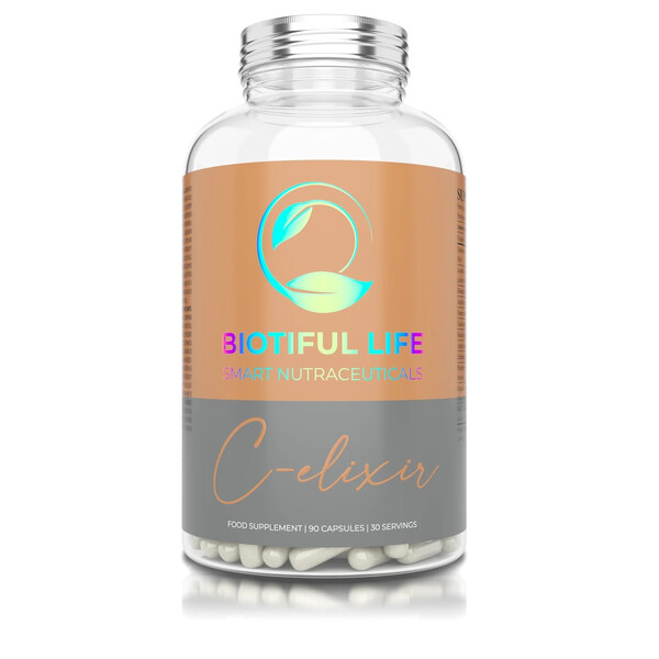 C-Elixir, 90 capsules, Vitamina C lipozomală, Biotiful Life
